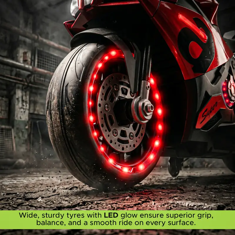 Baybee A7 Baby Electric Bike for Kids Rechargeable Battery Bike red view 9