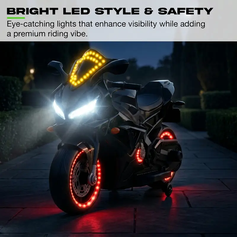 Baybee NinjaX Baby Electric Bike for Kids BLACK view 4