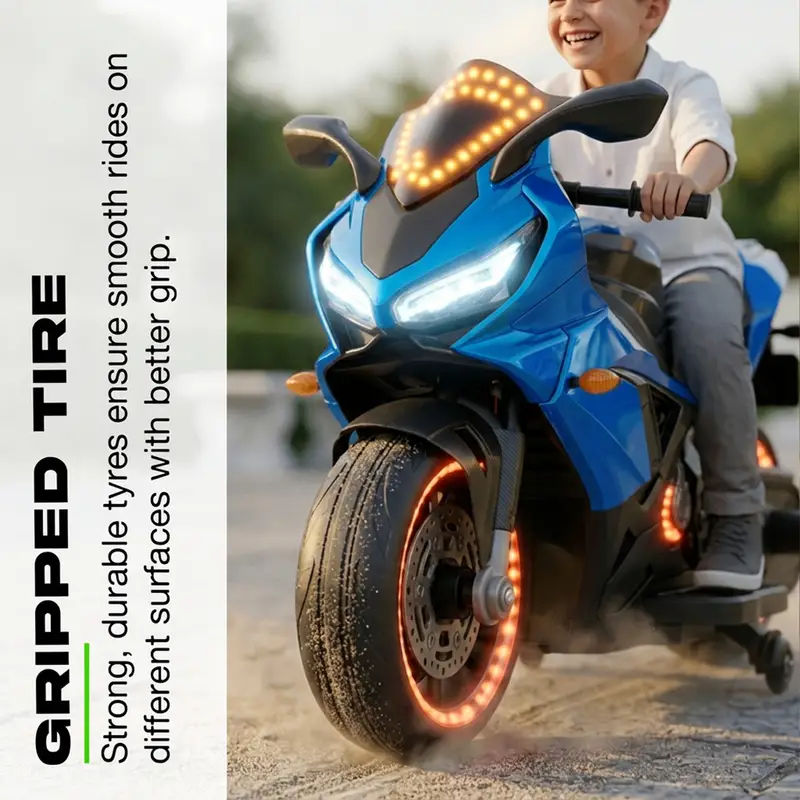 Baybee NinjaX Baby Electric Bike for Kids BLUE view 6