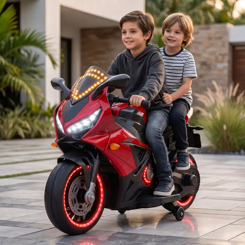 Baybee NinjaX Baby Electric Bike for Kids RED