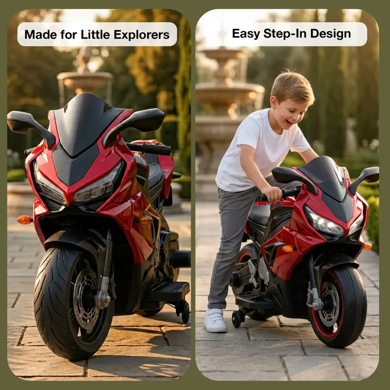 Baybee NinjaX Baby Electric Bike for Kids RED view 9