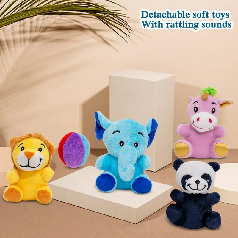Mee Mee 3-in-1 Soft Musical Animal Cot Mobile | Music, Rotating Mobile & Detachable Rattles with Universal Cot/Crib Attachment view 6