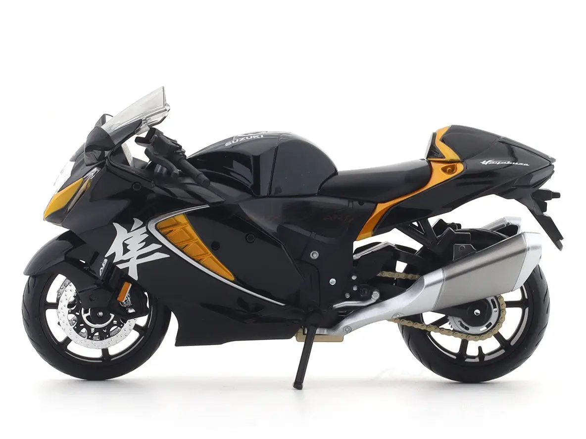 2022 Suzuki Hayabusa Black 1:12 Maisto Licensed Scale Model bike collectible view 2