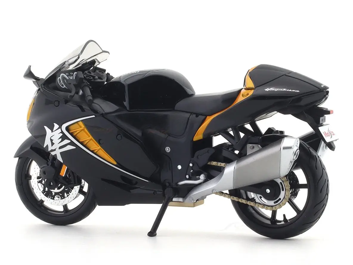 2022 Suzuki Hayabusa Black 1:12 Maisto Licensed Scale Model bike collectible view 3