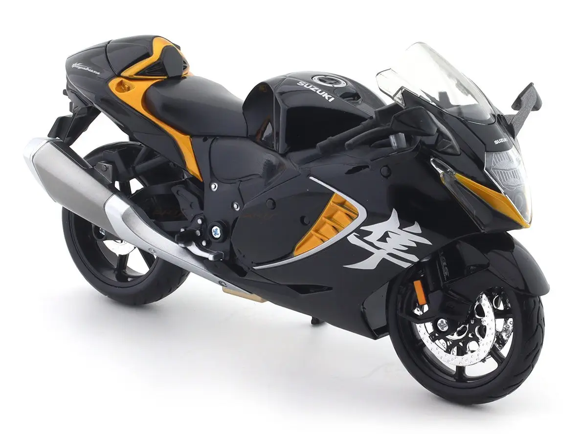 2022 Suzuki Hayabusa Black 1:12 Maisto Licensed Scale Model bike collectible view 7
