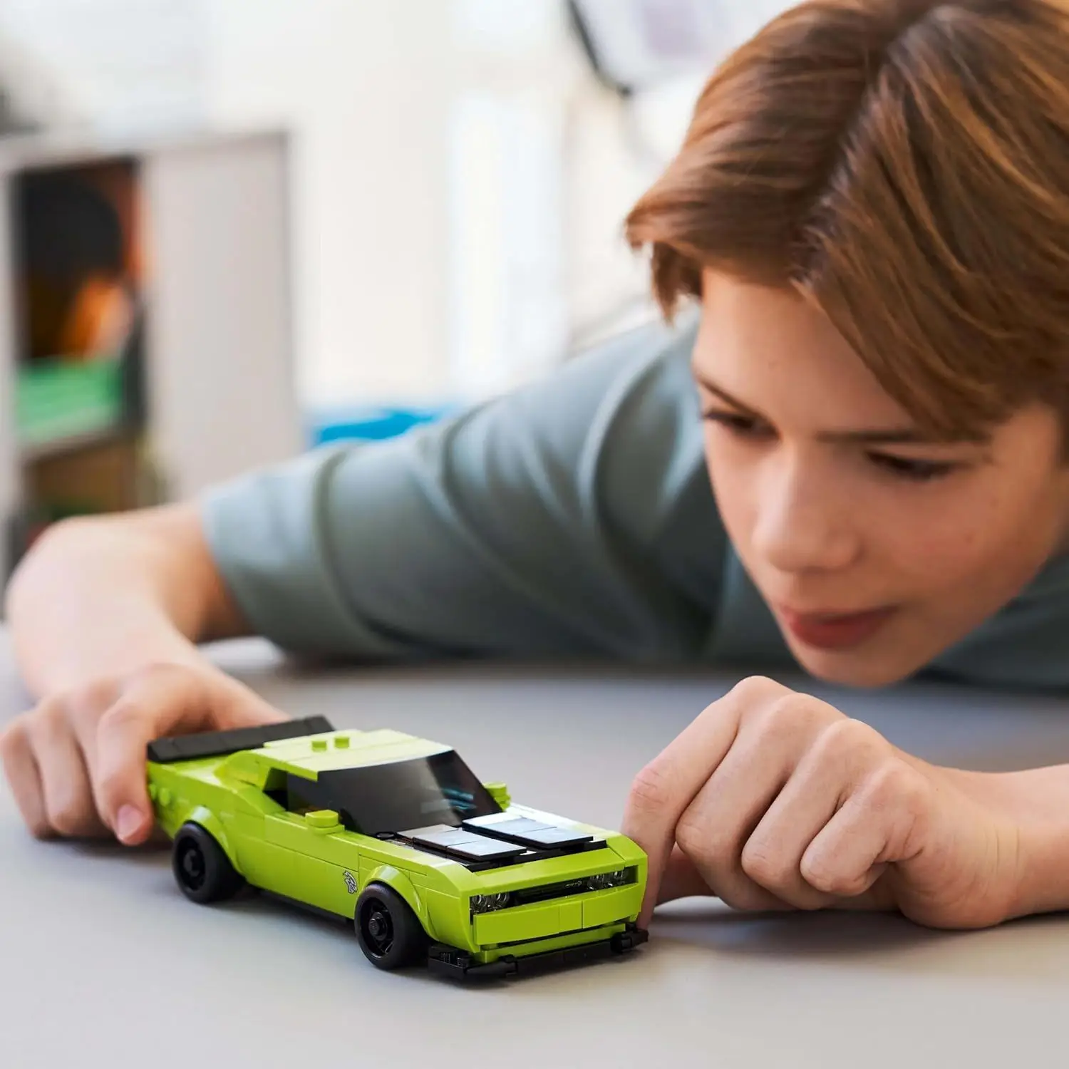 LEGO Speed Champions Dodge Challenger SRT Hellcat Sports Car Toy 77237 Building Blocks Toys for 9+ Gift for Boys and Girls view 2