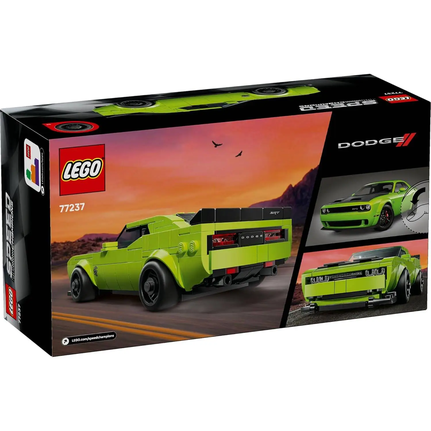 LEGO Speed Champions Dodge Challenger SRT Hellcat Sports Car Toy 77237 Building Blocks Toys for 9+ Gift for Boys and Girls view 5