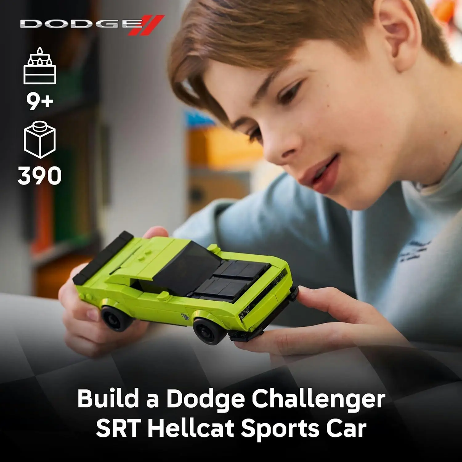 LEGO Speed Champions Dodge Challenger SRT Hellcat Sports Car Toy 77237 Building Blocks Toys for 9+ Gift for Boys and Girls view 6