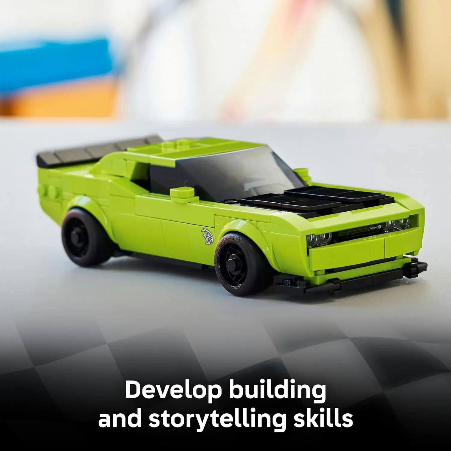 LEGO Speed Champions Dodge Challenger SRT Hellcat Sports Car Toy 77237 Building Blocks Toys for 9+ Gift for Boys and Girls view 8