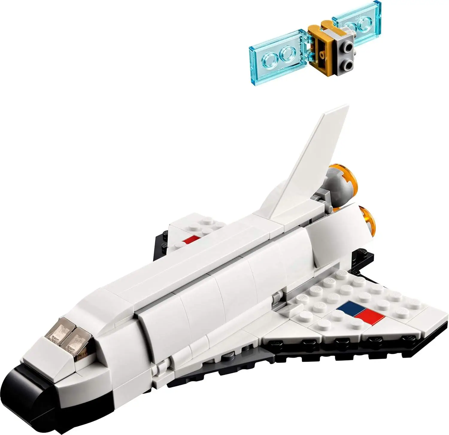 LEGO Creator Space Shuttle 31134 Building Toy Set with Astronaut and Spaceship Models for Kids Aged 6+ view 3
