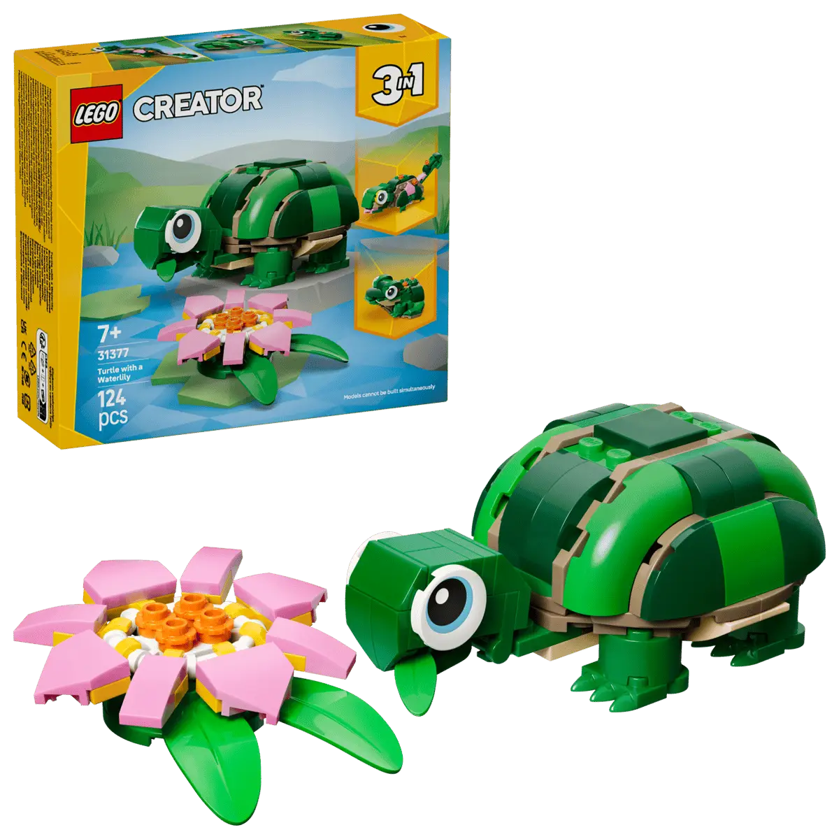 Creator 3-in-1 #31377 Turtle with a Water Lily Flower