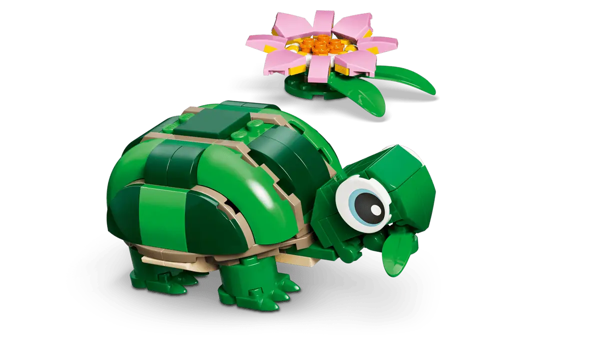 Creator 3-in-1 #31377 Turtle with a Water Lily Flower view 6
