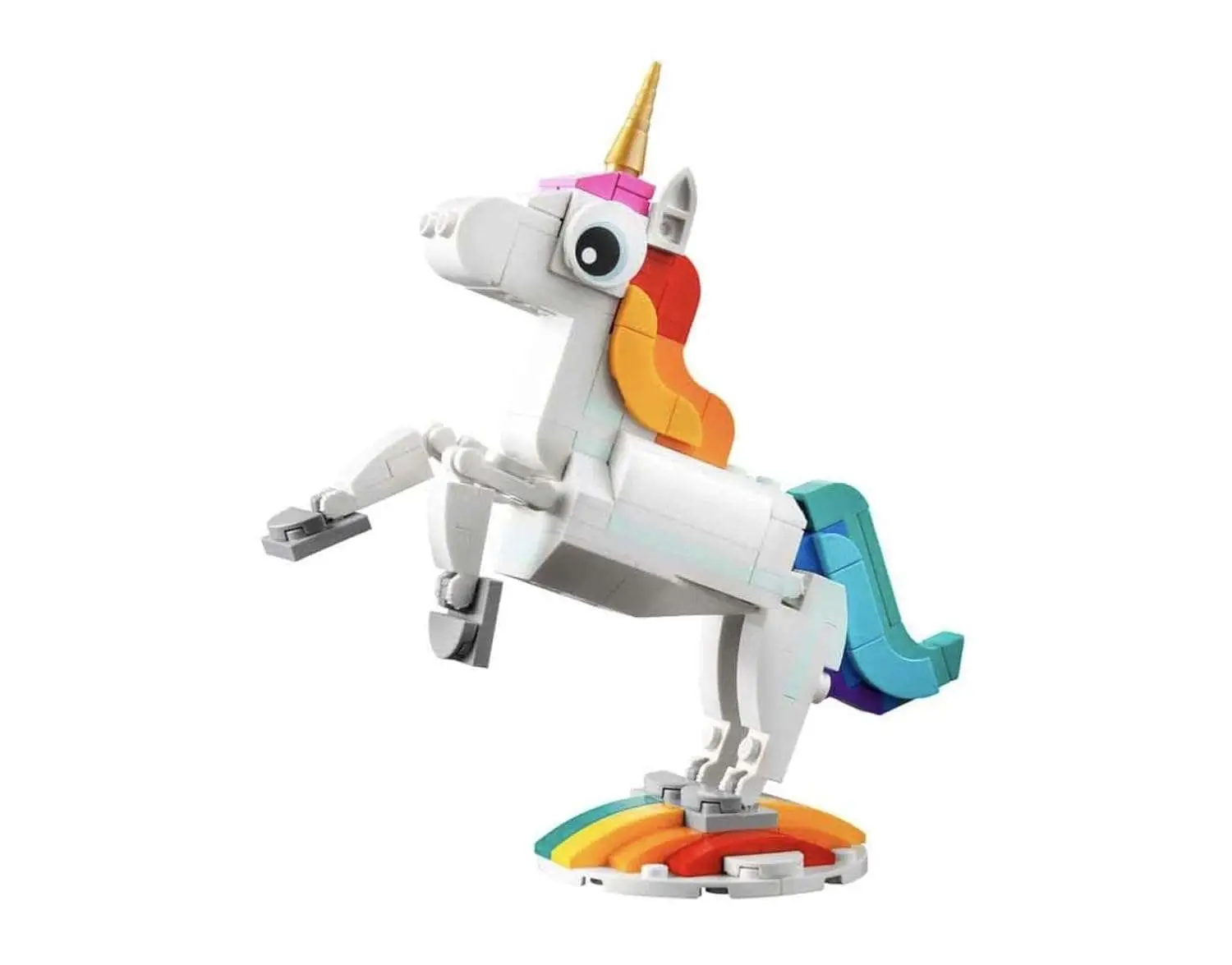 LEGO Creator Magical Unicorn 31140 Building Toy Set, with Unicorn, Seahorse and Peacock Models for Kids Aged 7+ view 3