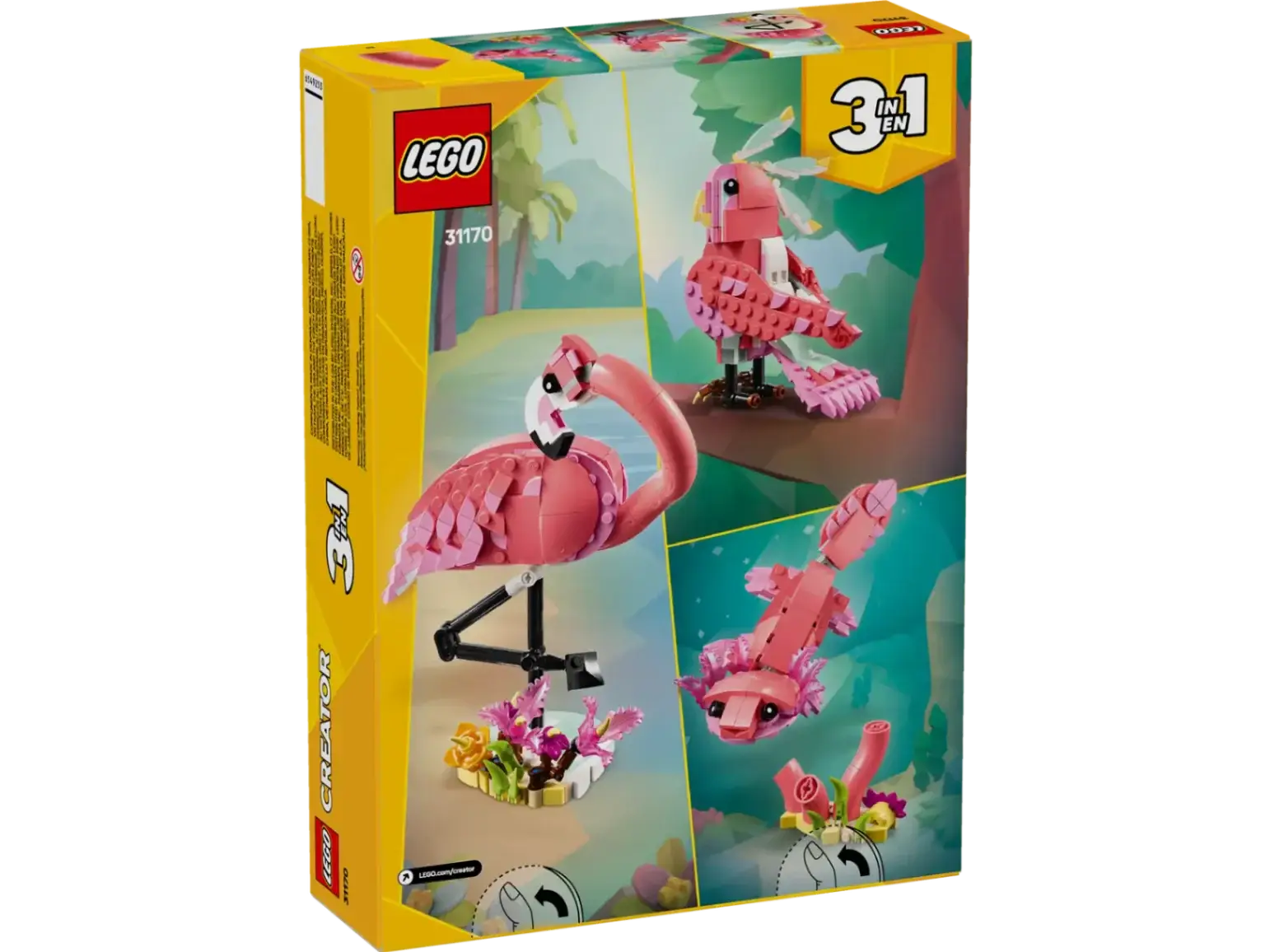 Creator 3-in-1 #31170 Wild Animals: Pink Flamingo view 9