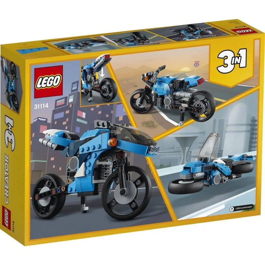 LEGO Creator 3-in-1 Motorcycle 31114 view 3