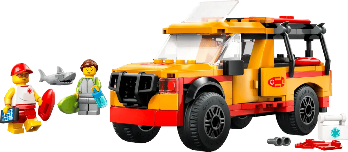 City #60453 Lifeguard Beach Rescue Truck view 2