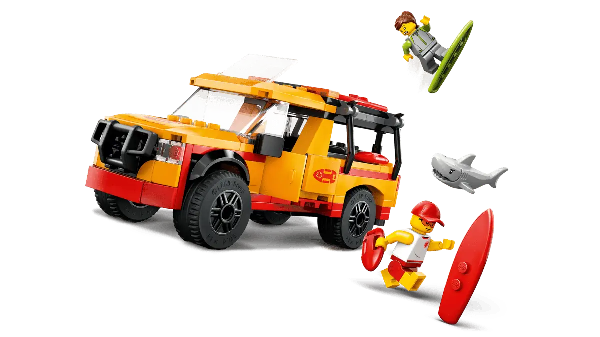City #60453 Lifeguard Beach Rescue Truck view 3