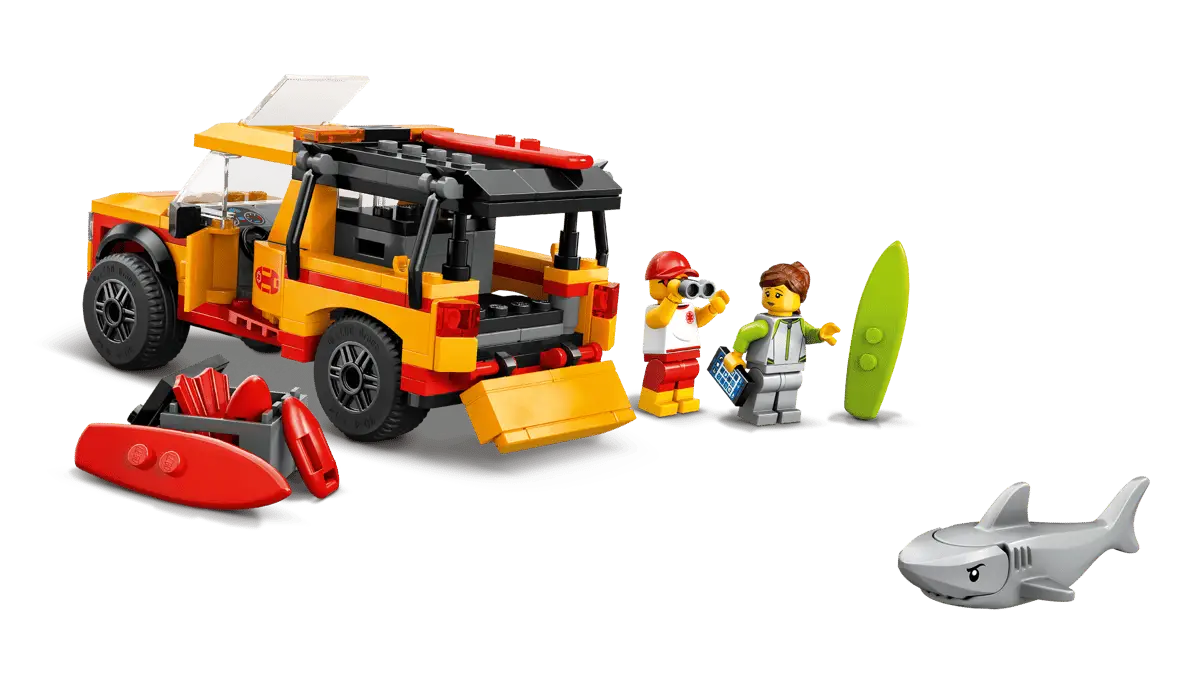 City #60453 Lifeguard Beach Rescue Truck view 4