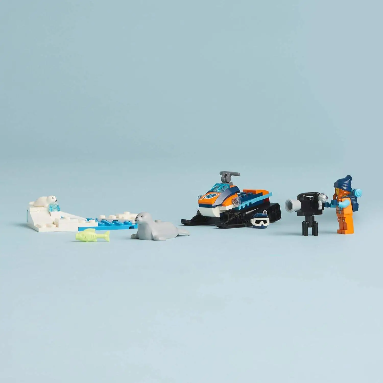 LEGO City Arctic Explorer Snowmobile 60376 Building Toy Set (70 Pcs),Multicolor view 6