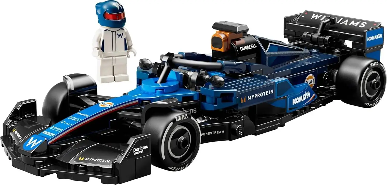 LEGO Speed Champions Williams Racing FW46 F1 Race Car Vehicle Set 77249 Building Blocks Toys for 10+ Gift for Boys and Girls view 3