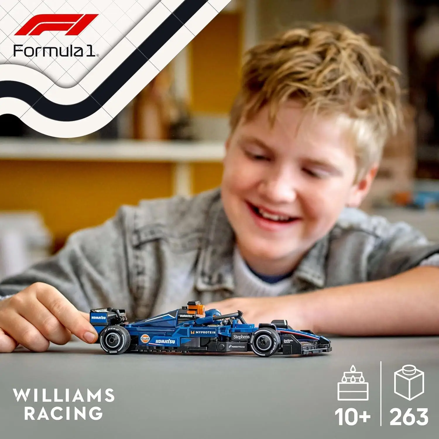 LEGO Speed Champions Williams Racing FW46 F1 Race Car Vehicle Set 77249 Building Blocks Toys for 10+ Gift for Boys and Girls view 5