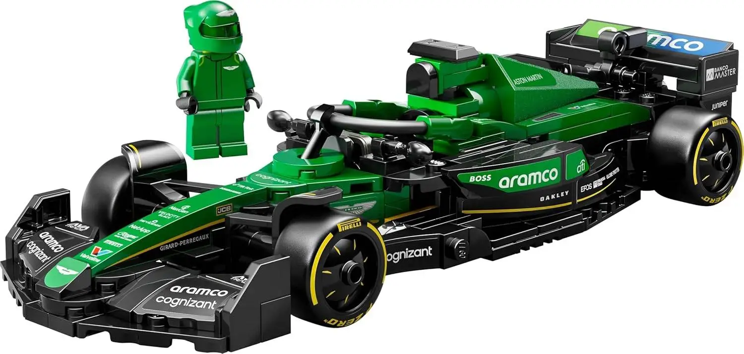 LEGO Speed Champions Aston Martin Aramco F1 AMR24 Race Car Vehicle Set 77245 Building Blocks Toys for 10+ Gift for Boys and Girls view 3