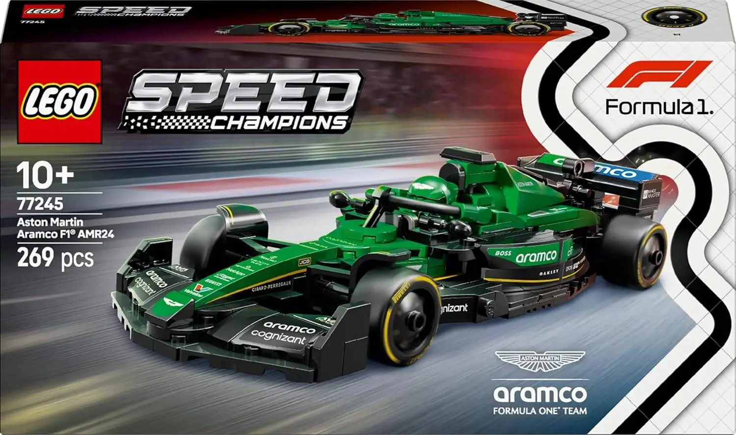 LEGO Speed Champions Aston Martin Aramco F1 AMR24 Race Car Vehicle Set 77245 Building Blocks Toys for 10+ Gift for Boys and Girls view 8