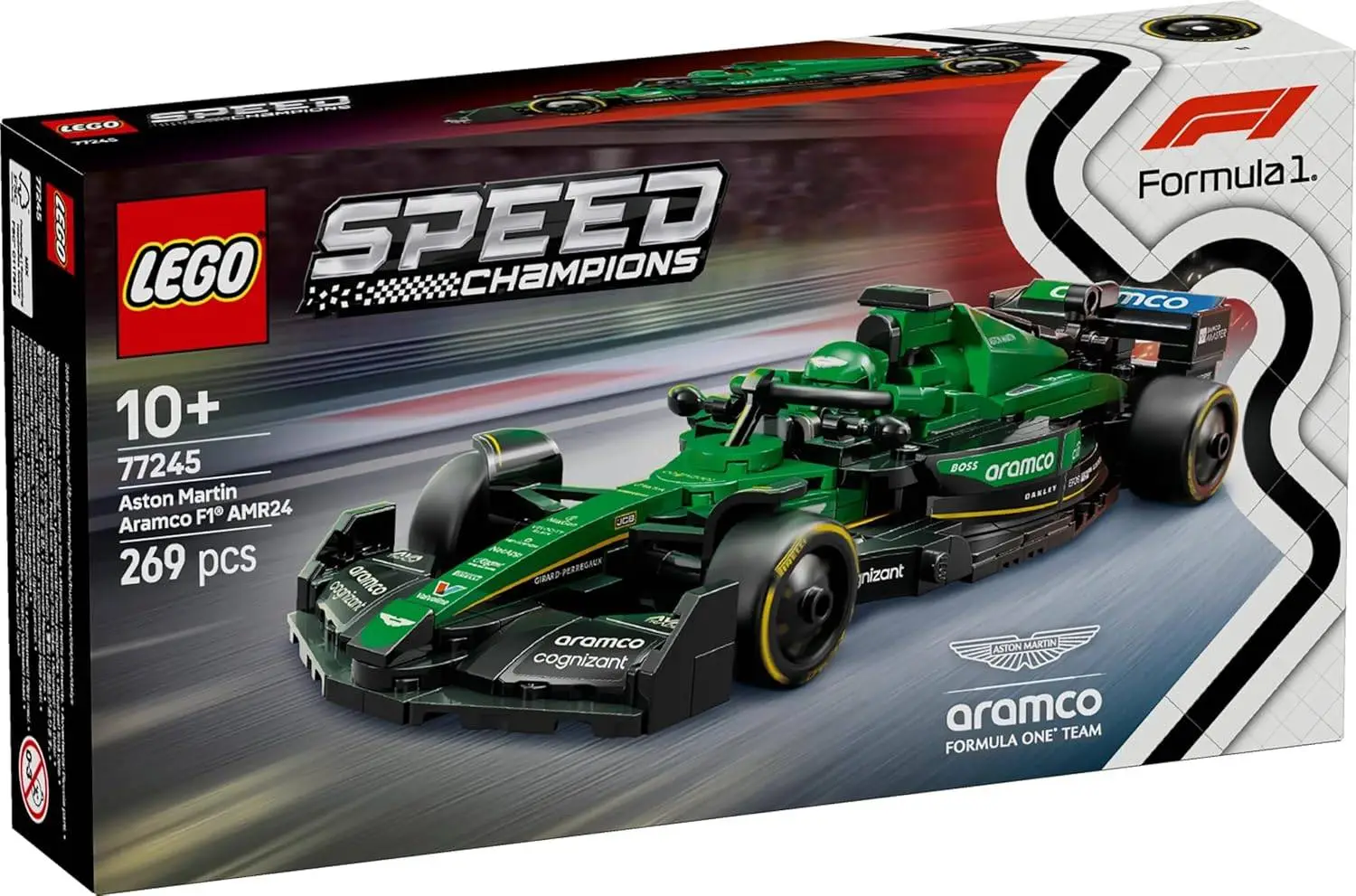 LEGO Speed Champions Aston Martin Aramco F1 AMR24 Race Car Vehicle Set 77245 Building Blocks Toys for 10+ Gift for Boys and Girls view 9