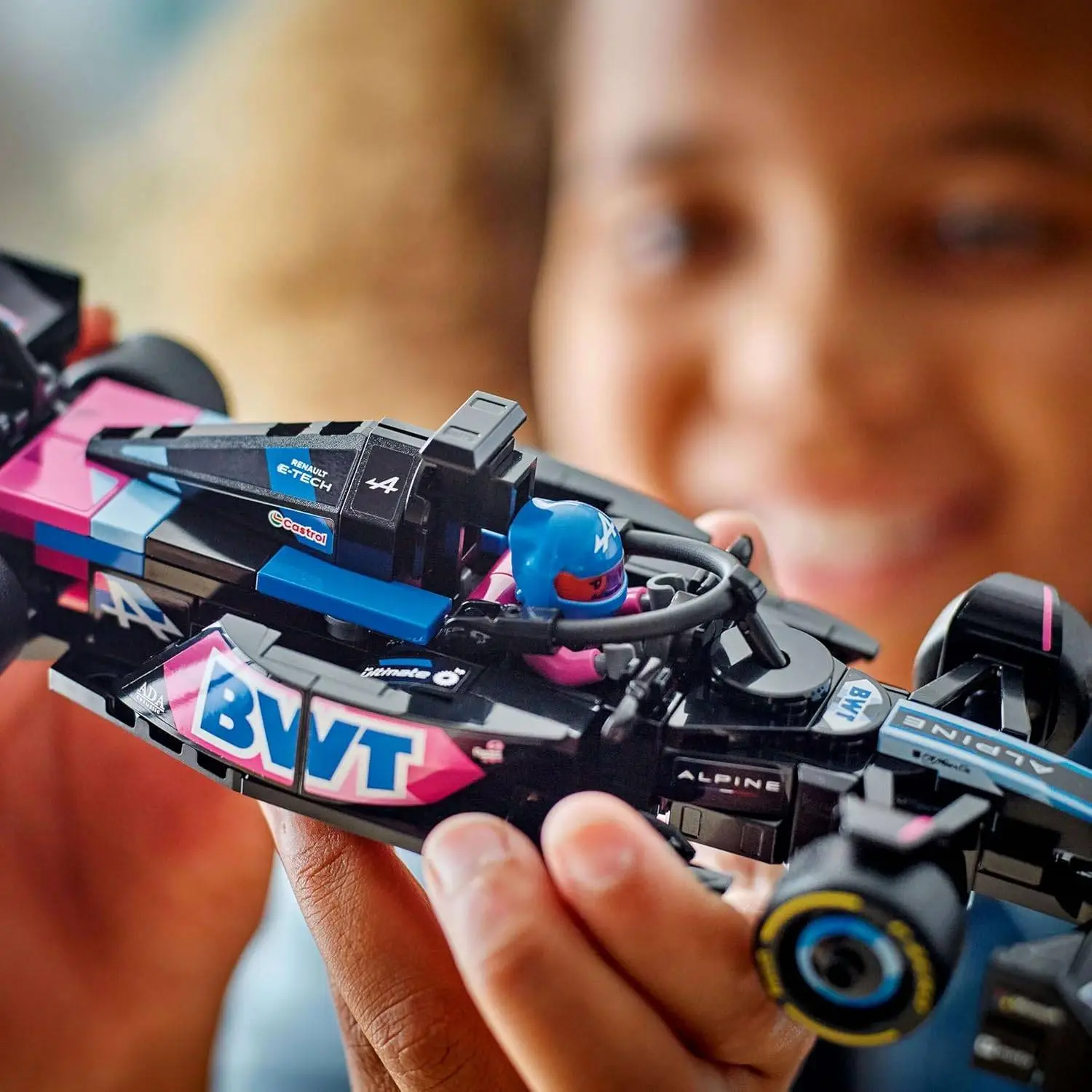 LEGO Speed Champions BWT Alpine F1 Team A524 Race Car Toy Vehicle 77248 Building Blocks Toys for 10+ Gift for Boys and Girls view 5