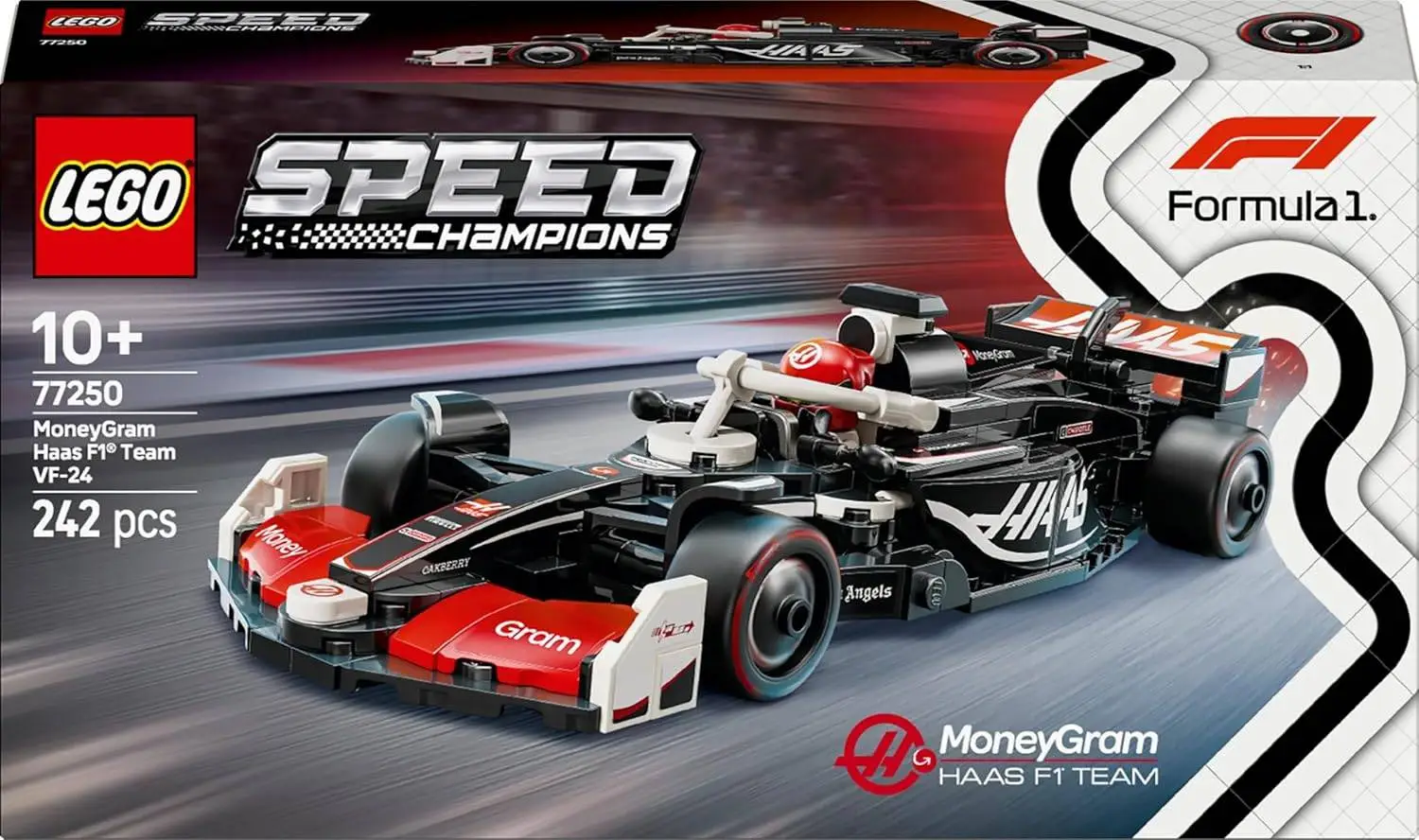 LEGO Speed Champions MoneyGram Haas F1 Team VF-24 Race Car Toy Vehicle 77250 Building Blocks Toys for 10+ Gift for Boys and Girls view 8
