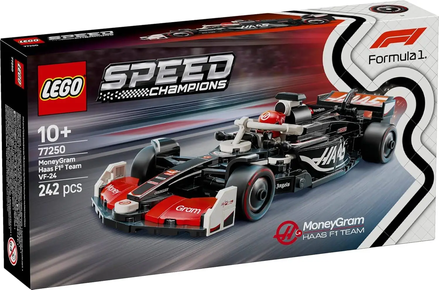 LEGO Speed Champions MoneyGram Haas F1 Team VF-24 Race Car Toy Vehicle 77250 Building Blocks Toys for 10+ Gift for Boys and Girls view 9