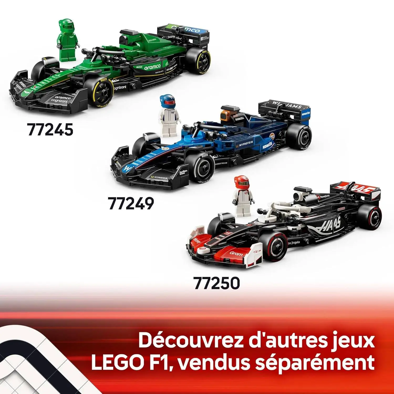 LEGO Speed Champions Kick Sauber F1 Team C44 Race Car Toy Vehicle 77247 Building Blocks Toys for 10+ Gift for Boys and Girls view 8