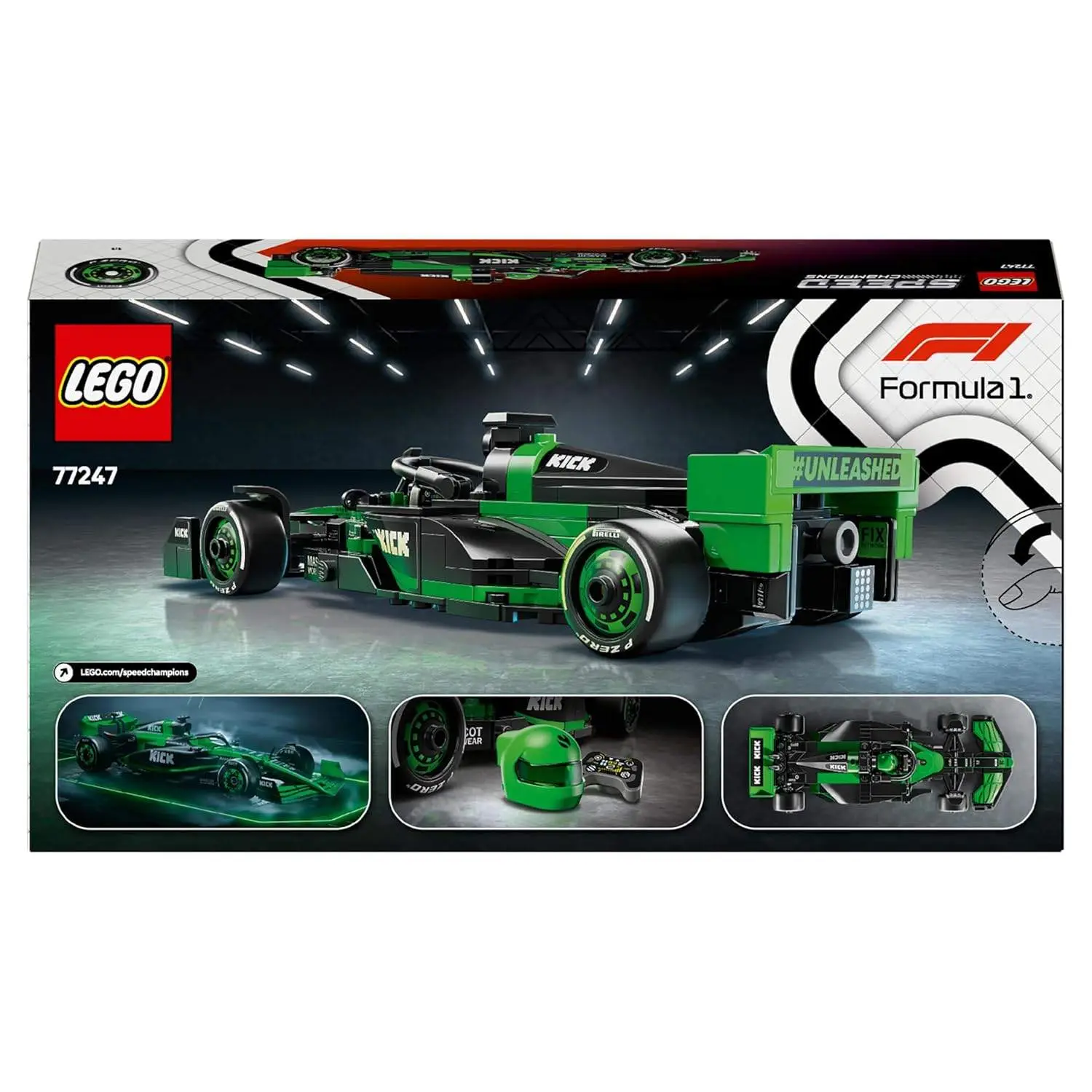 LEGO Speed Champions Kick Sauber F1 Team C44 Race Car Toy Vehicle 77247 Building Blocks Toys for 10+ Gift for Boys and Girls view 9