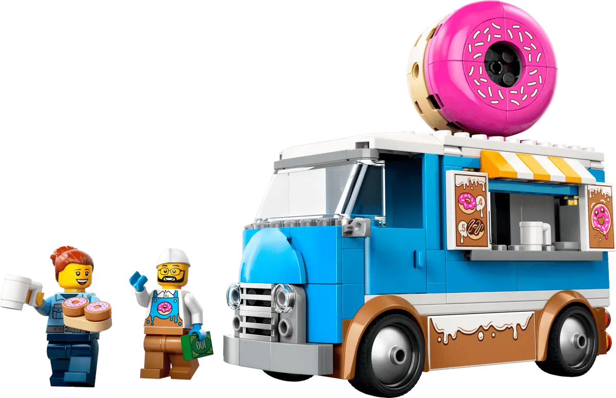 City #60452 Doughnut Truck lego view 2