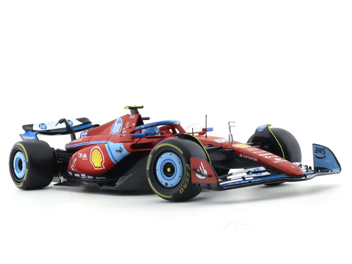 2024 Ferrari SF24 #55 Carlos Sainz Miami GP 1:18 Bburago view 4