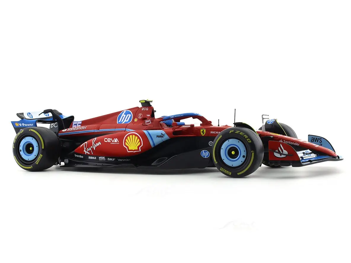 2024 Ferrari SF24 #55 Carlos Sainz Miami GP 1:18 Bburago view 5