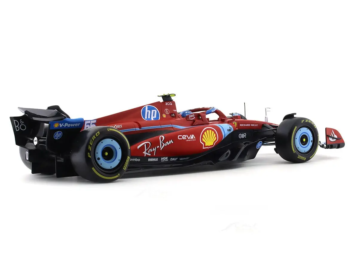 2024 Ferrari SF24 #55 Carlos Sainz Miami GP 1:18 Bburago view 6