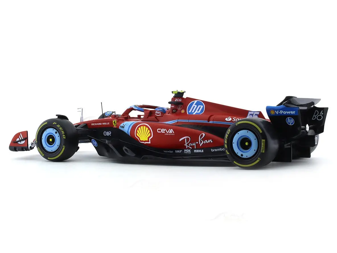 2024 Ferrari SF24 #55 Carlos Sainz Miami GP 1:18 Bburago view 7