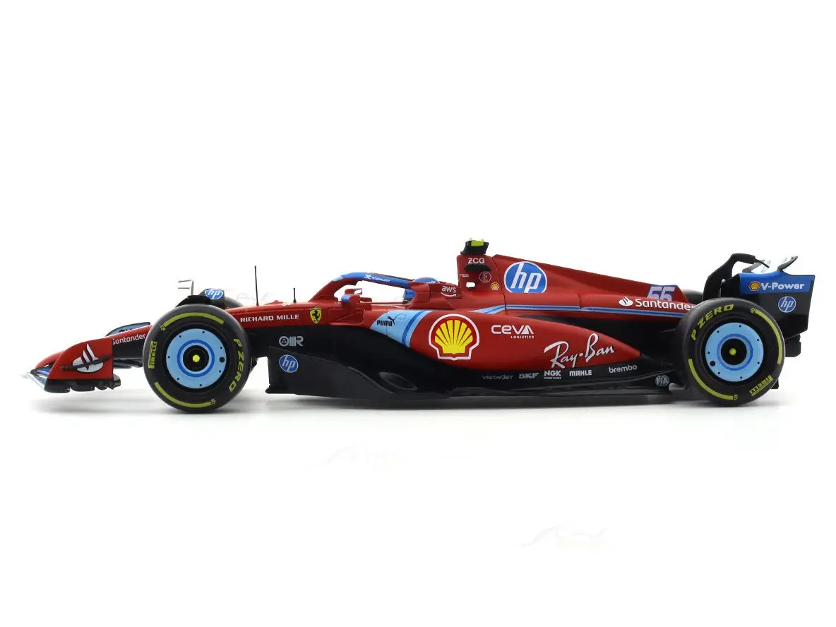 2024 Ferrari SF24 #55 Carlos Sainz Miami GP 1:18 Bburago view 8