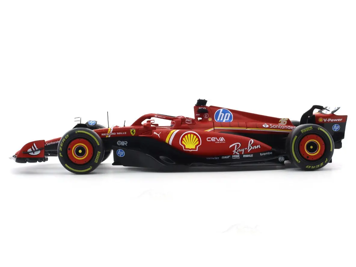 2024 Ferrari SF24 #16 Charles Leclerc 1:18 Bburago Scale Model car collectible view 2