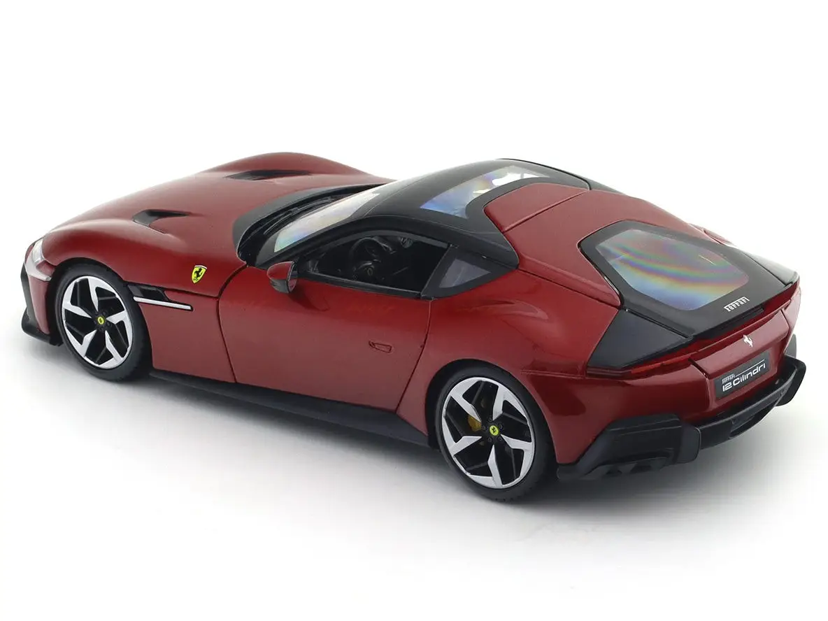 Ferrari 12 Cilindri Red 1:24 Bburago Licensed Diecast Scale Model Car with Acrylic Cover view 5