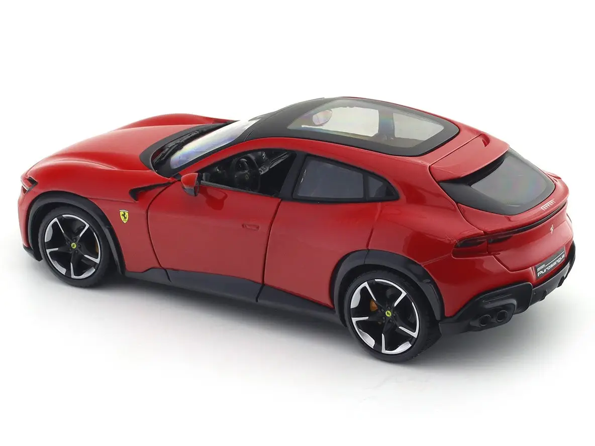 Ferrari Purosangue Red 1:24 Bburago Licensed Diecast Scale Model Car with Acrylic Cover view 3