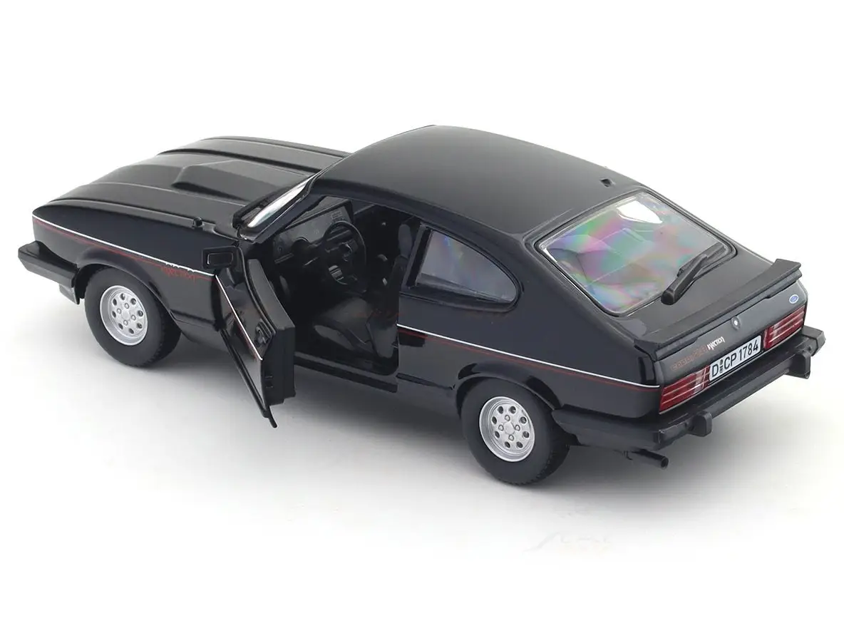 1973 Ford Capri black 1:24 Bburago Licensed Diecast Scale Model Car Collectible view 4