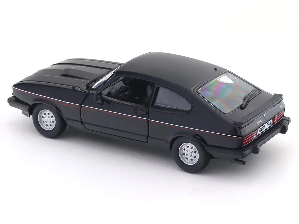1973 Ford Capri black 1:24 Bburago Licensed Diecast Scale Model Car Collectible view 5