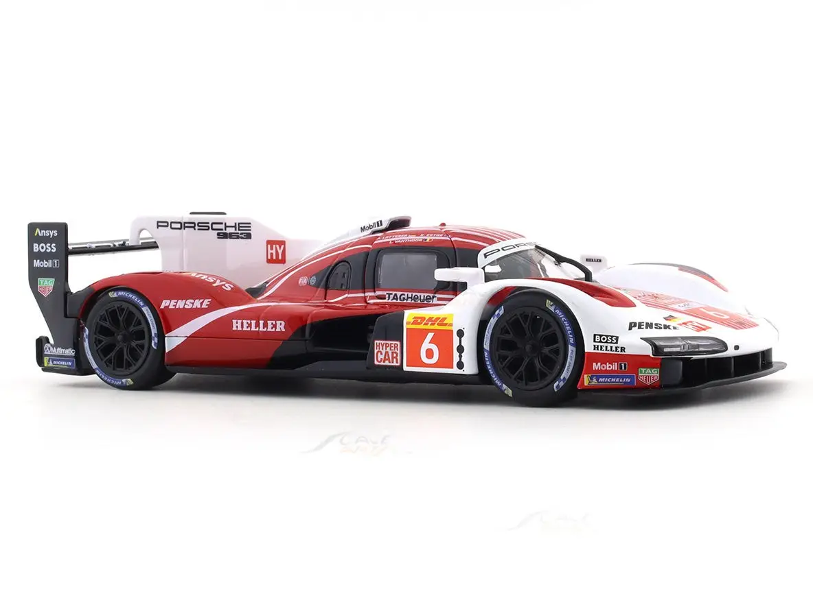 2023 Porsche 963 #6 1:24 Bburago licensed diecast Scale Model car view 9