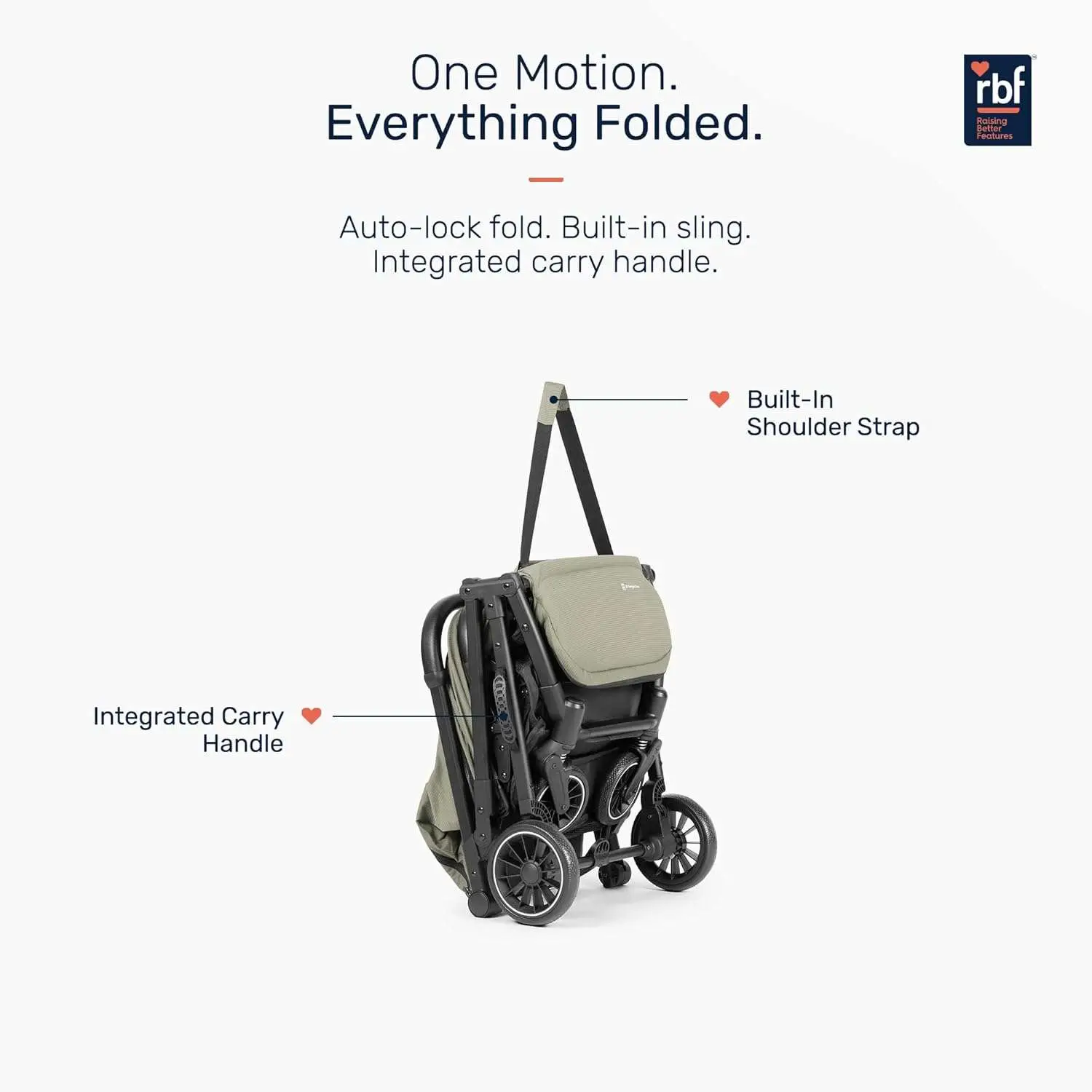 Growgether VELOX Travel Stroller | One-Hand Fold with Auto Lock | Lightweight Stroller for Baby & Toddler 0-4 Years (Up to 22 kg) | Full Recline | Mesh Ventilation | UV Canopy | Shoulder Strap | EN 1888 Certified | Mosquito Net Included | 1 Year WARRANTY | Green view 4