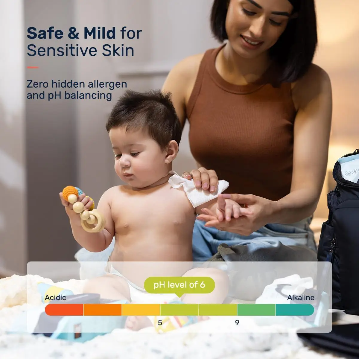 Growgether Baby Wet Wipes | 72 Wipes (Pack of 4) | 99.9% Pure RO Water Based & Dermatologically Tested | Alcohol & Plastic Free | No Added Synthetic Fragrance | Extra Thick Embossed | Ideal for Sensitive Skin view 6