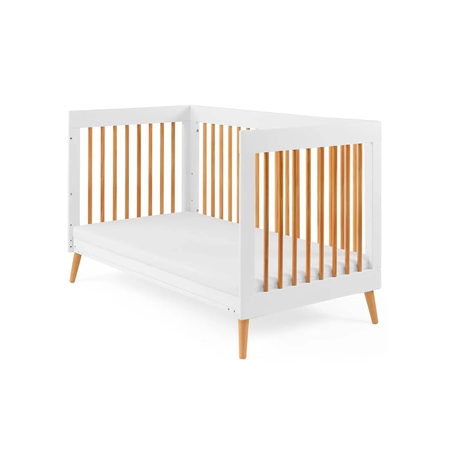 Growgether APEX 4-in-1 Convertible Crib & Aero Fiber Mattress Combo | India’s 1st Breathable SIDS-Safe Mattress | 100% Washable, Hypoallergenic Pinewood LVL Crib for 0-4 Yrs | 1 Year Warranty