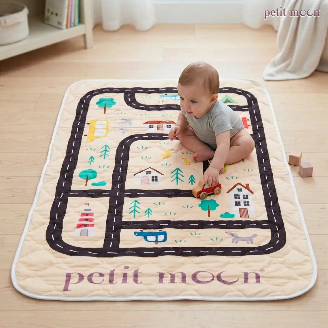 Petit Moon Play Mat little town