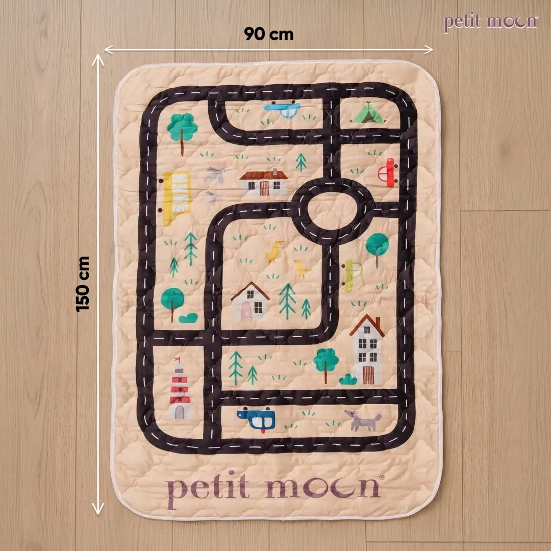 Petit Moon Play Mat little town view 2